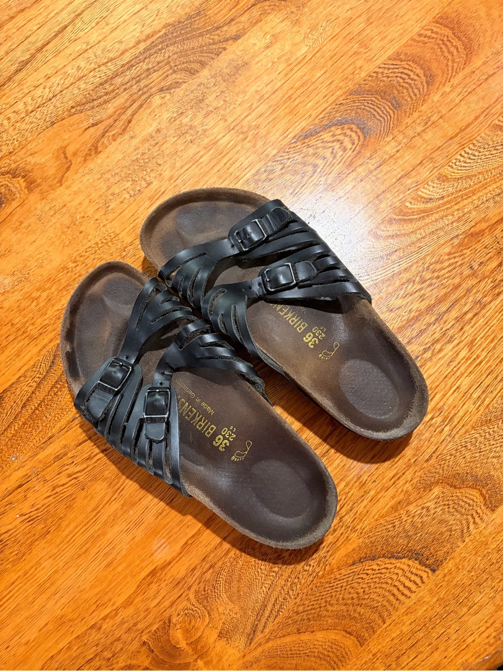 Birkenstock Black Women’s Multi-Strap Slide Sandals